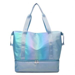 Bolsa de Viaje Deportiva Brillante y Colorida para Mujer, con Separación para Ropa Seca y Mojada, Bolsa de Gimnasio y Fitness con Compartimento para Zapatos - Product Image 5