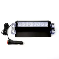 Barra de Luces Estroboscópicas de Emergencia para Tablero de Instrumentos de 12 V y 24 V, Luz Intermitente de Advertencia LED para Parabrisas con Ventosas para Camión de Remolque