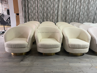Fauteuil de salon moderne de luxe nordique, fauteuil d'appoint, fauteuil pivotant avec accoudoirs, meubles de salon complets