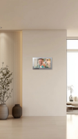 MIRROH.AI Panneau de commande intelligent OEM/ODM, interrupteur tactile, miroir rectangulaire, design moderne pour appartement, villa, salon, contrôle de la maison intelligente