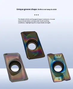 Hardmetalen CNC-draaiplaatjes met brede spaanafvoersleuf, soepele snijding en duurzame metaalbewerkingsbladen - Product Image 4