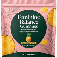 Gummies Équilibre Féminin Vitamine C (Acide Ascorbique) Hormones Densité Osseuse Femmes Poudre de Fruit Ananas Lactobacillus Acidophilus