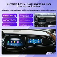 Écran ambiant premium pour passagers pour Mercedes-Benz Classe E W214 2024-2025 - Compatible 4G - Affichage personnalisable
