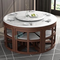Ensemble de table à manger moderne avec plateau en marbre carré et 4/8 chaises, ensemble complet pour la maison, salon, meubles OEM, vente en gros, sur mesure