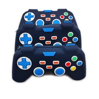 Étui à crayons en silicone pour manette de jeu 3D, grande capacité, pochette à stylos, organisateur de papeterie pour enfants, garçons, cadeau scolaire