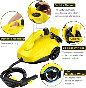 Nettoyeur Vapeur Haute Pression Portable OEM 2000W <span class=keywords><strong>5</strong></span> Bars pour Maison et Voiture - Product Image 4