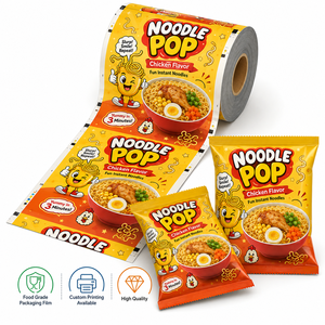 Pellicola in Plastica Laminata Stampata su Misura per Imballaggio Alimentare, Resistente all'Umidità, per Confezionamento di Noodle Istantanei e <span class=keywords><strong>Ramen</strong></span> - Product Image 2