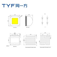 Hoja DE DATOS LED SMD de cerámica de alta potencia 5050 Flip Chip 20W para iluminación industrial Iluminación móvil