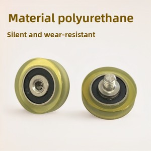 <span class=keywords><strong>Poulie</strong></span> à roulement en acier inoxydable à filetage externe pour porte et fenêtre, accessoires OEM JDYZC, roue plate silencieuse et résistante à l'usure, 30 mm DE, 6 mm - Product Image 2
