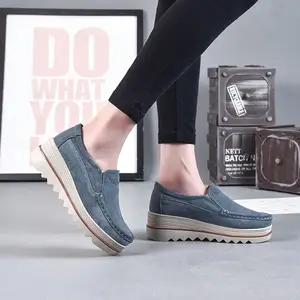 Dames Groothandel 2022 Slip Op Mode Sneakers Antislip Loafers Wandelschoenen Comfortabele Trend Dikke Zool Vrouwen Schoenen