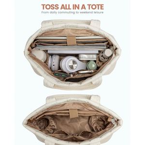 Sac fourre-tout matelassé en nylon personnalisé avec broderie, grand format, pour ordinateur portable 15,6 pouces, sac à main de travail léger, sac de voyage, sac de sport, sac de week-end pour femme - Product Image 3