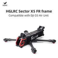 Cadre HGLRC Sector X5/D5 FR - Cadre de drone FPV de 5 pouces compatible avec O3, idéal pour le freestyle et la course