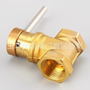 Vanne à opercule en laiton à verrouillage 4 points avec revêtement PTFE pour compteur d'eau - Product Image 1