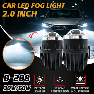 พิชิตหมอกอย่างมืออาชีพ: D-288 H11 2.0 "Bi-LED โปรเจคเตอร์เกรด3000K สีเหลืองและ60W ประสิทธิภาพแสงสูง - Product Image 2
