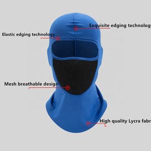 Balaklava Ski Murah Penutup Wajah Penuh Jaring Bernapas Warna Solid Penghangat Sepeda Bersepeda Anti Angin Model Satu Lubang Masker Hiking Memancing - Product Image 5