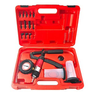 21 pçs medidor de pressão de bomba de vácuo portátil, medidor de drenagem de fluido de freio, medidor de vácuo automotivo de dupla finalidade - Product Image 1