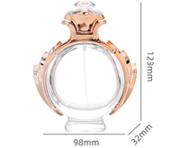 Flacon de parfum en verre transparent de 80 ml avec bouchon à pression, flacon de parfum en verre pour décantation, flacon pulvérisateur, flacon pulvérisateur vide