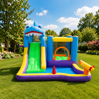 Château gonflable commercial mini pour enfants, idéal pour les fêtes, écologique, style château européen