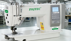 Máquina de Coser de Puntada Fija ZOJTEC ZJ777ES-1S con Motor de Paso Único y Cortador de Borde - Product Image 3