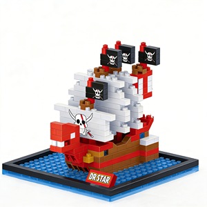 Collection en vogue : <span class=keywords><strong>Bateau</strong></span> flottant Thousand Sunny et Navire <span class=keywords><strong>pirate</strong></span> Merry, modèles Polor Tang Anime 1 <span class=keywords><strong>Piece</strong></span>, en mini briques de construction - Product Image 4