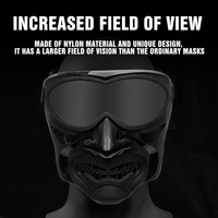 Masque tactique extérieur multifonctionnel MA-144 Cosplay Night Knight en nylon respirant haute pression 8X pour la chasse