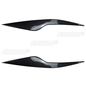 Pegatinas para Cejas de Faros Delanteros de Coche, Aspecto Negro Brillante/Carbono, para Ford Focus MK2.5 2008-2011 - Product Image 2