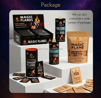 Poudre magique pour feu de joie, poudre changeante de couleur, poudre pour flamme de couleur, pour feu de joie, cheminée, effet de flamme arc-en-ciel, accessoires pour foyer extérieur