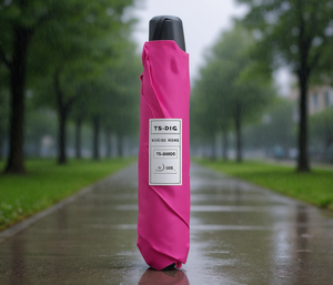 Ombrello TS-DIG TS-09DS a 8 Stecche in Lega, Pieghevole Manuale, Protezione da Pioggia e Sole, Design Minimalista, in Nylon, per Adulti - Product Image 2