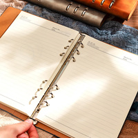 Carnet de notes haut de gamme A5 avec logo personnalisé du fabricant, journal de bureau créatif avec boucle, personnalisation professionnelle