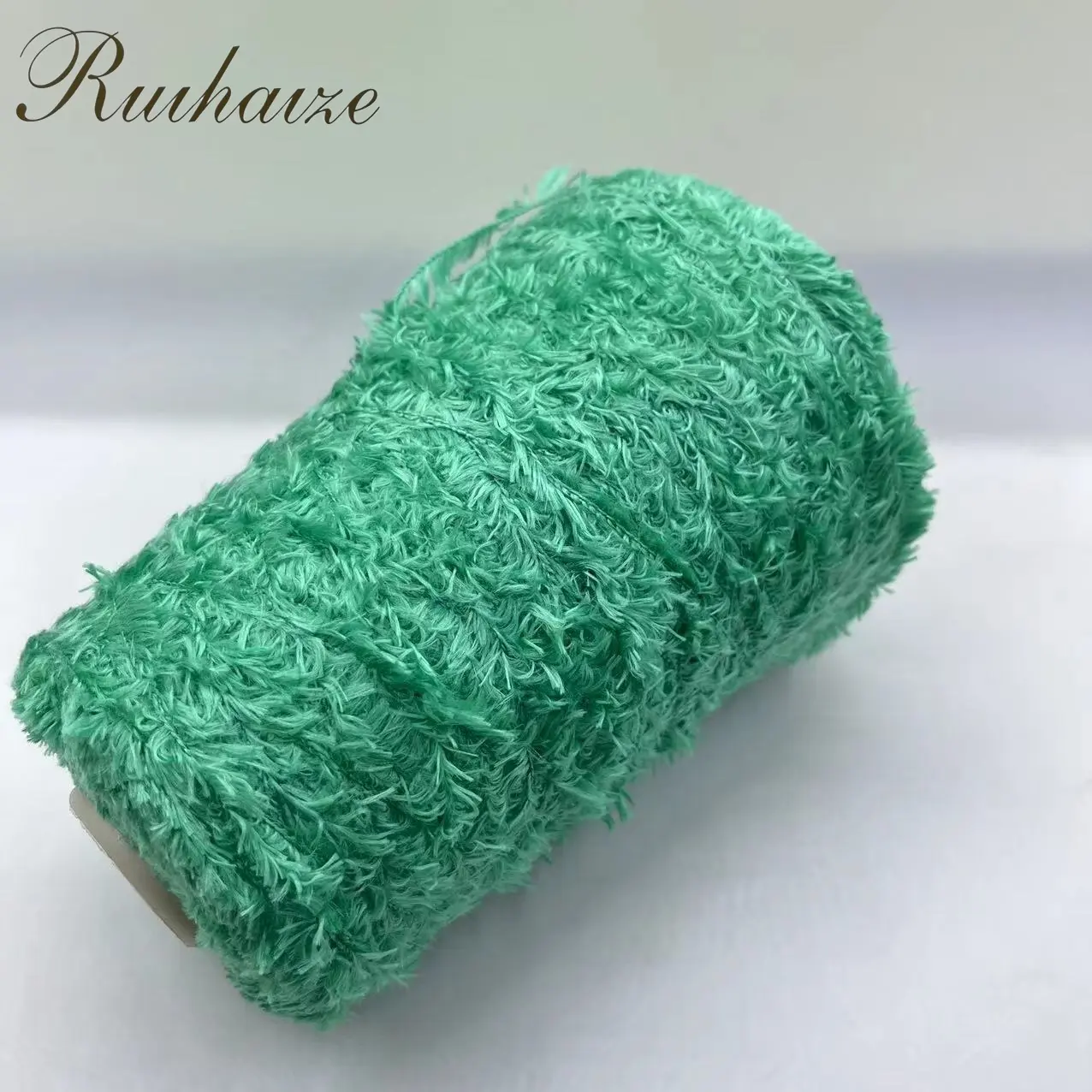 Cheap price factory direct supply 4.5NM/1 100%polyester soft feather yarn fok knitting
