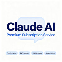 Abonnement Claude AI 12 mois, plan Pro officiel, activation instantanée