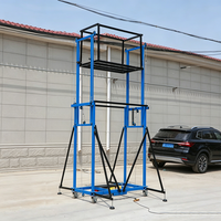 Plateforme élévatrice électrique pliable en acier au carbone de 2 m et 500 kg, télécommandée, pour travaux intérieurs et améliorations domestiques