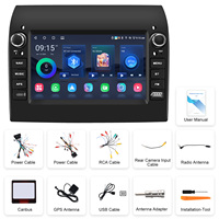 Podofo pour Fiat Ducato 2008-2015 Autoradio 7'' Android Radio de voiture Autoradio sans fil CarPlay/Android Auto/GPS/WiFi OEM/ODM
