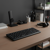 Nouveau clavier sans fil 2.4G+BT pour tablette Apple iPad Android, clavier portable léger pour entreprise CMK-252