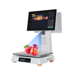 थोक कस्टम ऑल इन वन एआई 15.6 इंच डुअल टच स्क्रीन इलेक्ट्रॉनिक डिजिटल पॉस सिस्टम मशीन वेइंग स्केल - Product Image 6