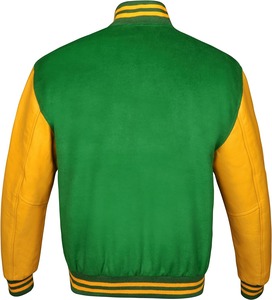 Xác thực phong cách Mỹ ngoại quan len da Varsity Áo khoác ban đầu letterman thiết kế cho mùa đông phong cách vượt thời gian - Product Image 2