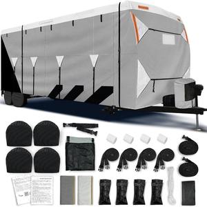 Protector de carrocería ajustable, ligero y duradero, conveniente cubierta impermeable no tejida para RV para <span class=keywords><strong>remolque</strong></span> de coche para exteriores - Product Image 1