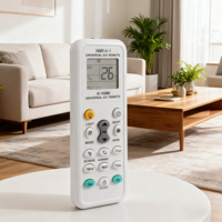 Contrôleur d'écran LCD de remplacement électrique pour climatiseur, télécommande universelle avec fonction de chauffage, code fixe, utilisation domestique