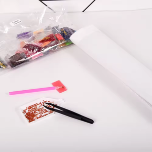 Kit de peinture au diamant classique B&C <span class=keywords><strong>ART</strong></span> DIY, cheval noir et blanc, peint à la main, toile écologique sans cadre, décoration murale, cadeaux pour la maison, animal - Product Image 4