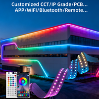 Bande LED DMX Flex en panneau compact RGBW 16M, adressable RGBIC, à effet de poursuite, pour éclairage de pixels et rétroéclairage de comptoirs en marbre/onyx