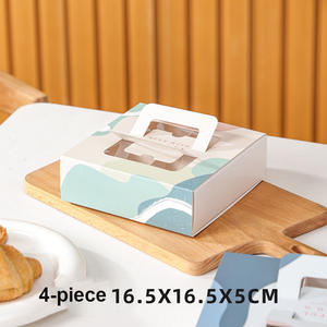 IMEE Moon Cake <span class=keywords><strong>Box</strong></span> 4 6 pezzi confezione pasticceria con manico - Product Image 5