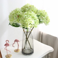 Bunga buatan Hydrangeas, hiasan dalam ruangan sentuhan asli untuk rumah kayu kaca keramik Hari Valentine Paskah
