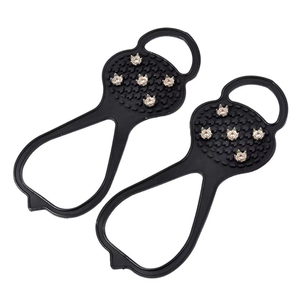 Chaussures Ice Grip à 5 dents pour hommes et femmes Goujons de neige antidérapants pour l'escalade et la randonnée Accessoires de sports d'hiver - Product Image 6