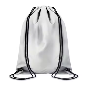 Mochila deportiva grande de nailon con cordón, con forro impermeable de poliéster suave, almacenamiento diario, regalo de moda, Material principal de seda - Product Image 3