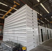Maison Modulaire Conteneurisée à Deux Étages, Bâtiment Préfabriqué en Acier, Bureau ou Campement, Empilable (Deux Unités) avec Escalier pour l'Afrique