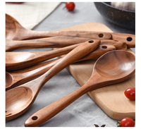 Produits en bois pur cuisson vaisselle ustensiles de cuisine antiadhésifs cuillère à riz spatule cuillère à soupe maison cuisine ensemble de cuisine