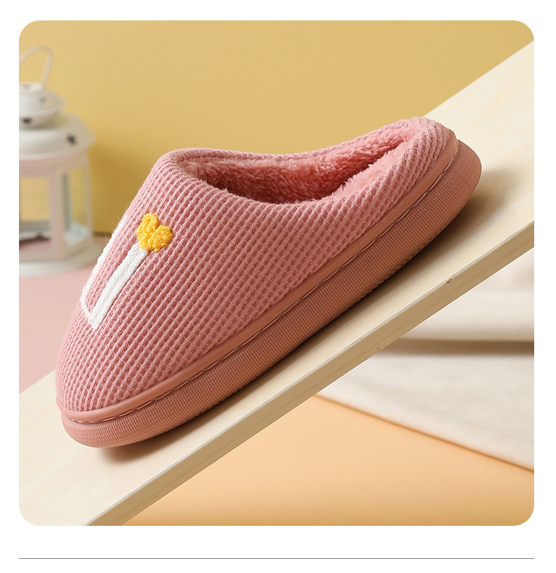 Wholesale Children Boy Girls Plush Slippers Winter Warm Cotton Kids Slipper Shoes