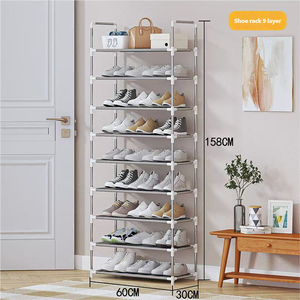 Étagère à <span class=keywords><strong>chaussures</strong></span> en métal à 2/3/4/5/6/7/8/9 niveaux, organisateur <span class=keywords><strong>de</strong></span> <span class=keywords><strong>rangement</strong></span>, gain <span class=keywords><strong>de</strong></span> place, pour entrée – Vente chaude - Product Image 3