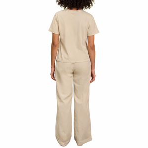 Ropa de dormir para mujer, Conjunto de pijama de poliéster y algodón 100% cómodo para mujer, conjunto de Jersey con Ante para mujer, Top y pantalón para dormir 2026 - Product Image 3