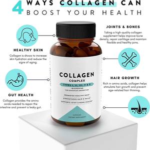 Collagene marino & brodo di ossa capsule idrolizzato collagene peptidi integratore per la pelle che si illumina e supporto - Product Image 2